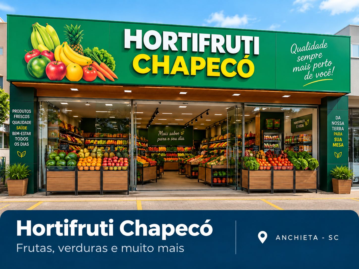 Exemplo de divulgação: Hortifruti Chapecó