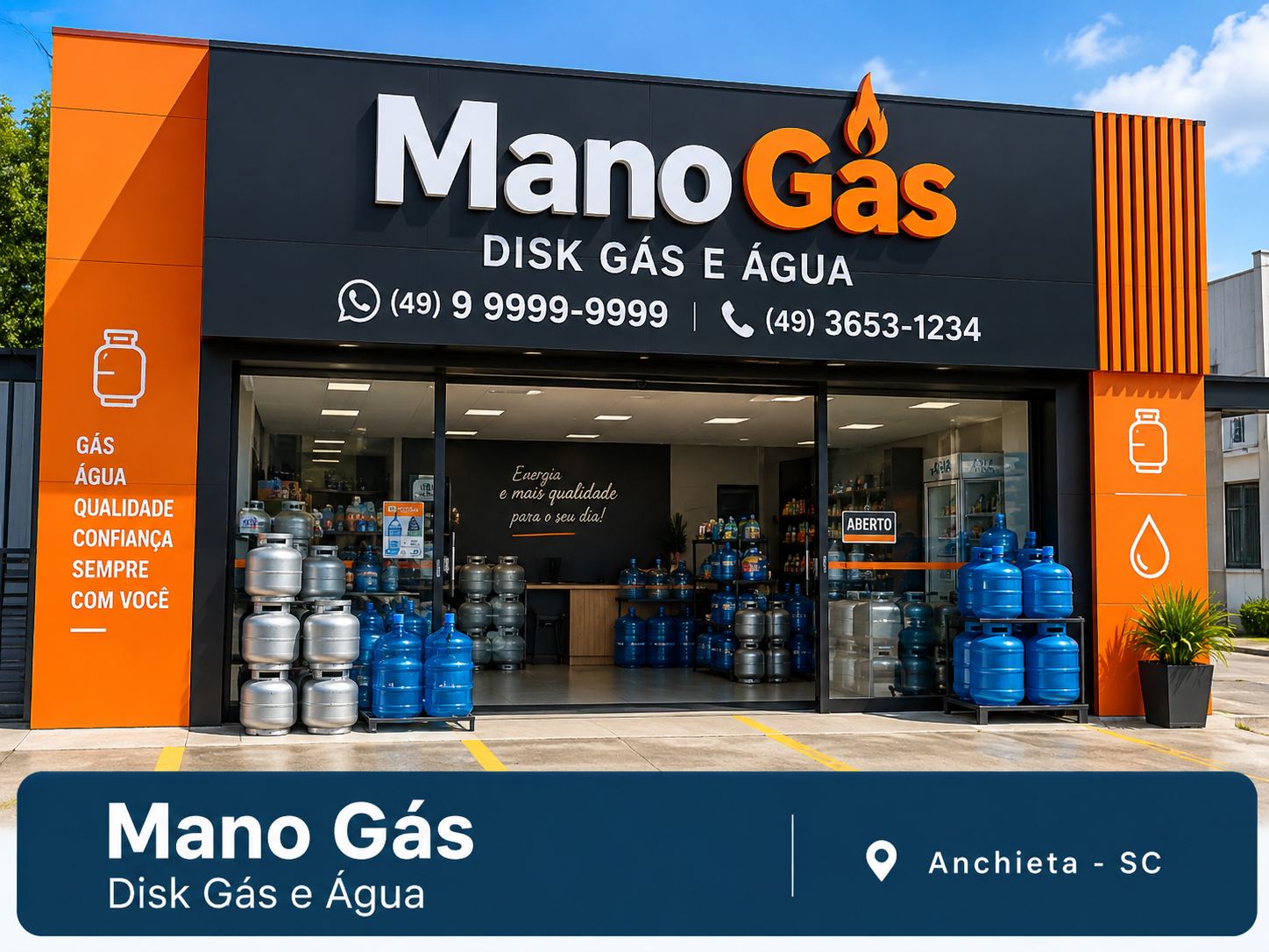 Exemplo de divulgação: Mano Gás