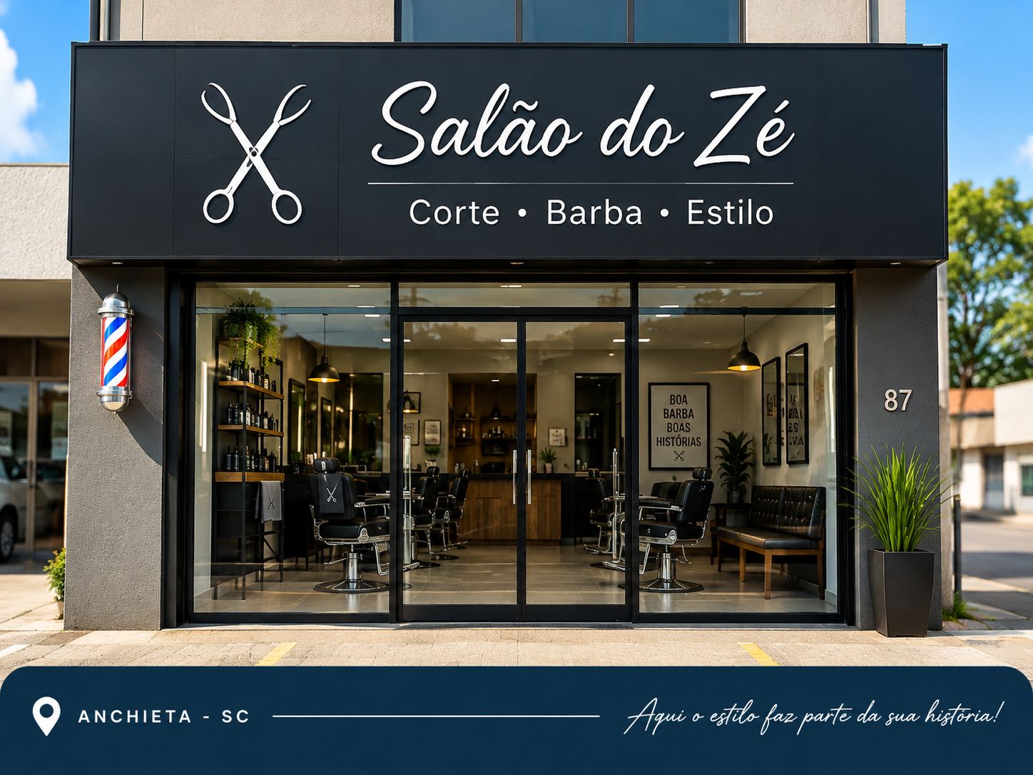 Exemplo de divulgação: Salão do Zé